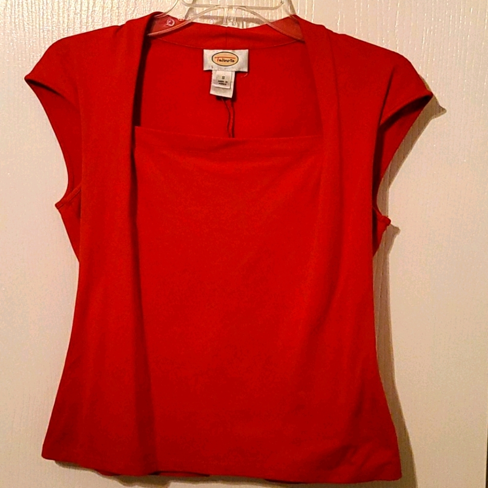 Talbots women's  red blouse